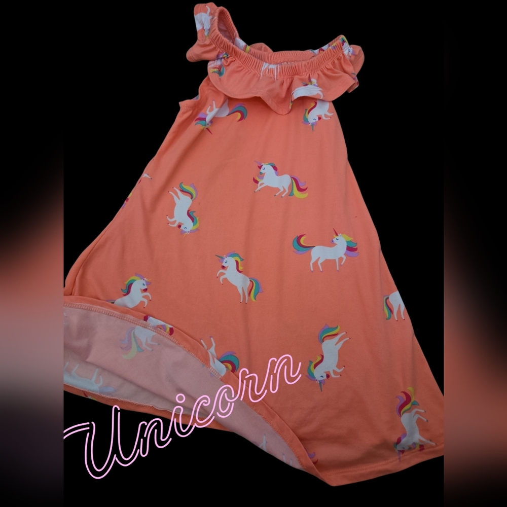 *0478 Boutique Unicorn Nightgown Pajama Girls 5/6